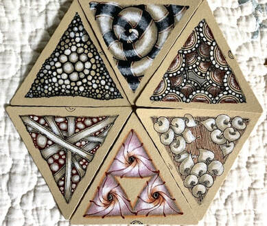 The Triangle Tangle — Zentangle Inspired Art: Antique Renaissance Tile